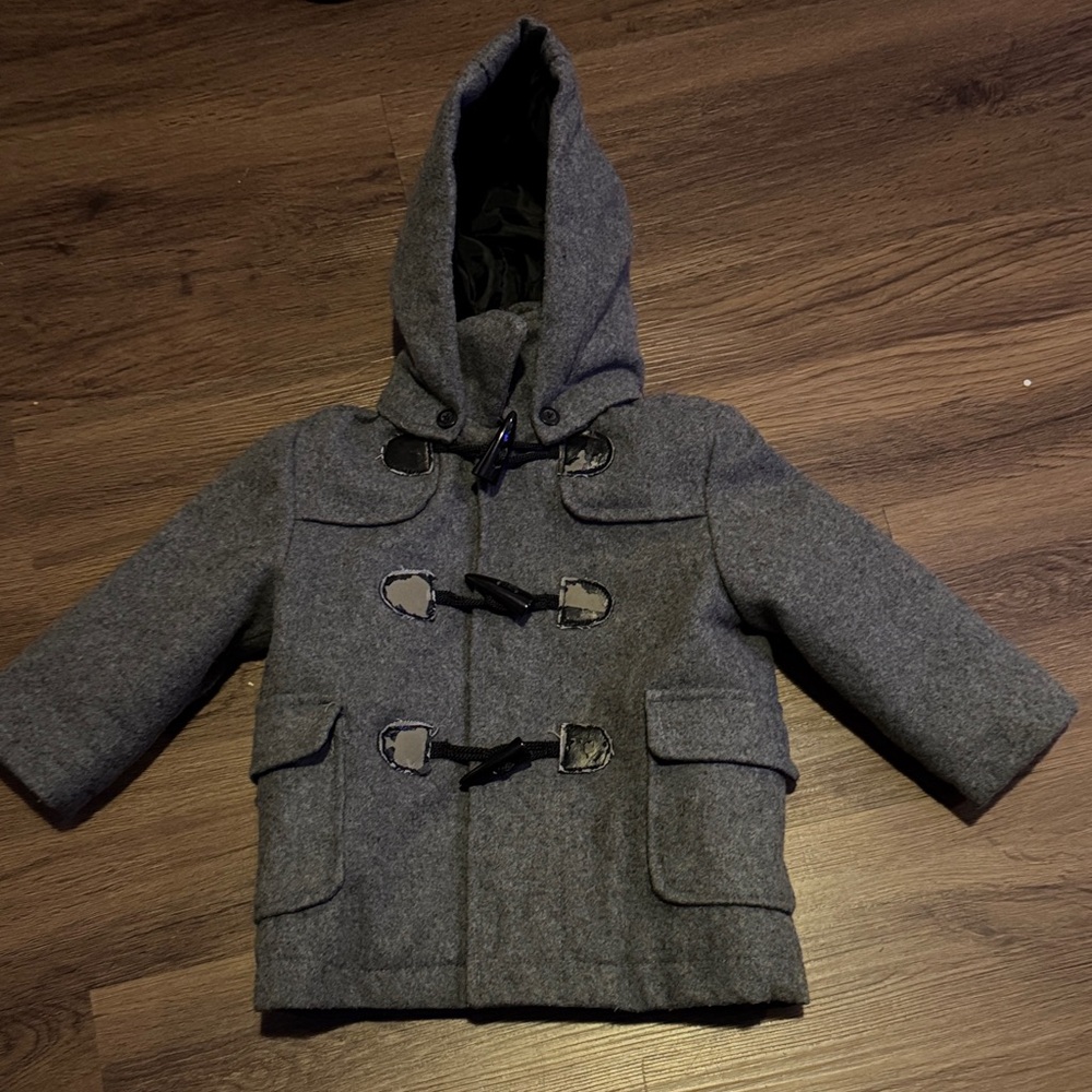 Koala Kids GUC Gray Kids Hooded Duffle Coat